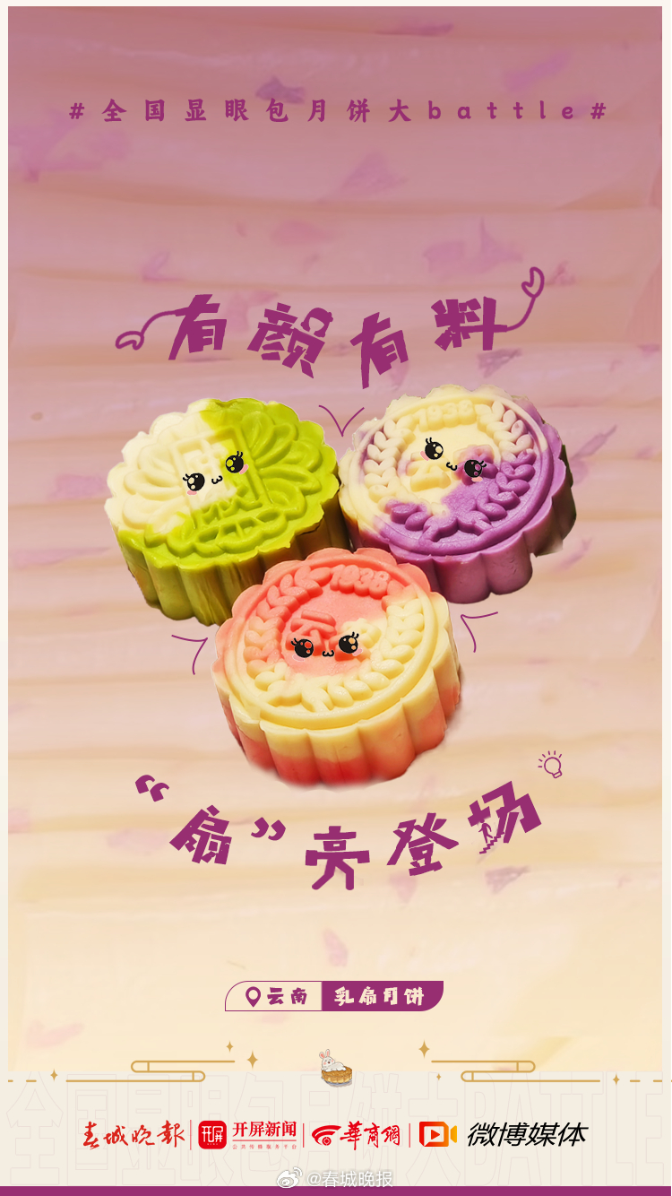 全国显眼包月饼大battle 云南乳扇月饼申请出战！
