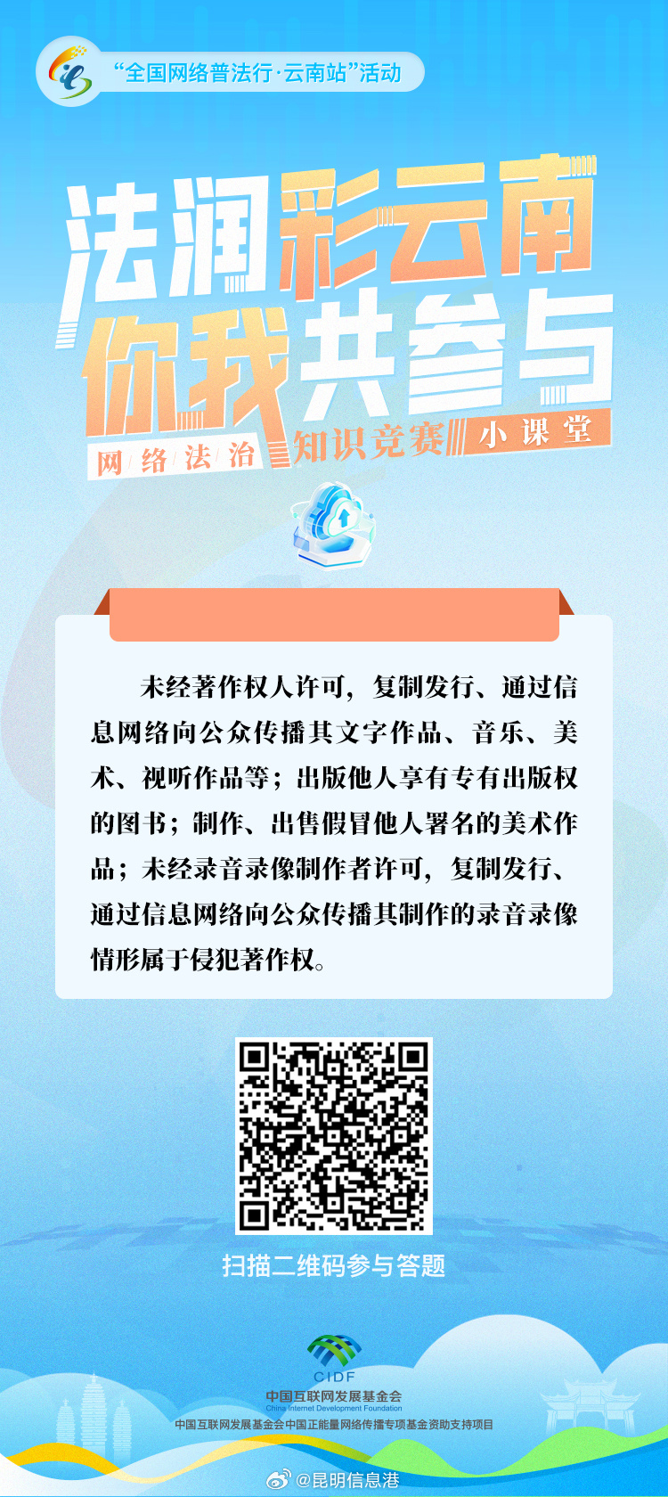 “法润彩云南·你我共参与”网络法治知识竞赛小课堂