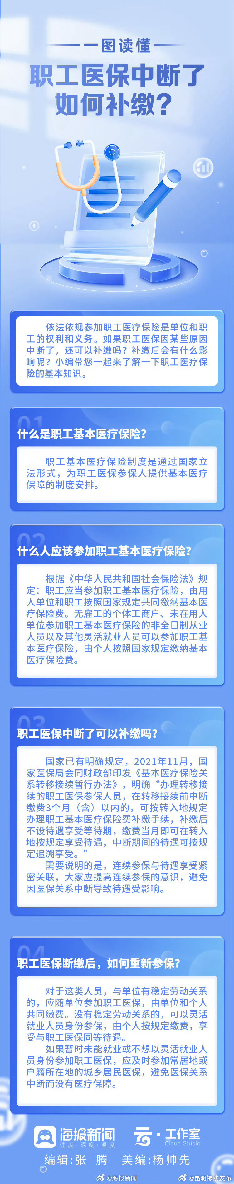 职工医保中断了如何补缴？ 小编为您划重点