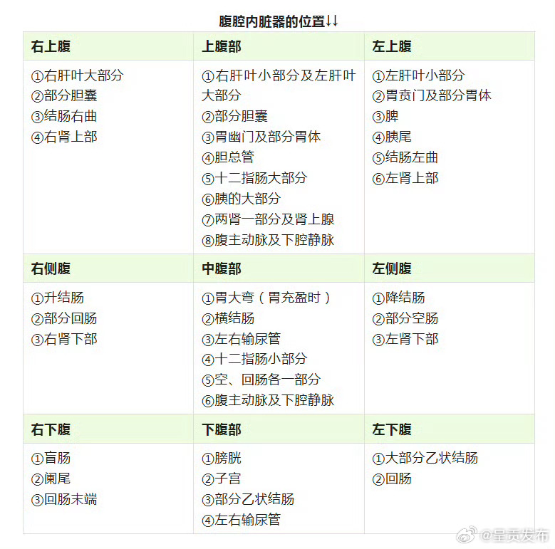 不同部位的腹痛代表什么