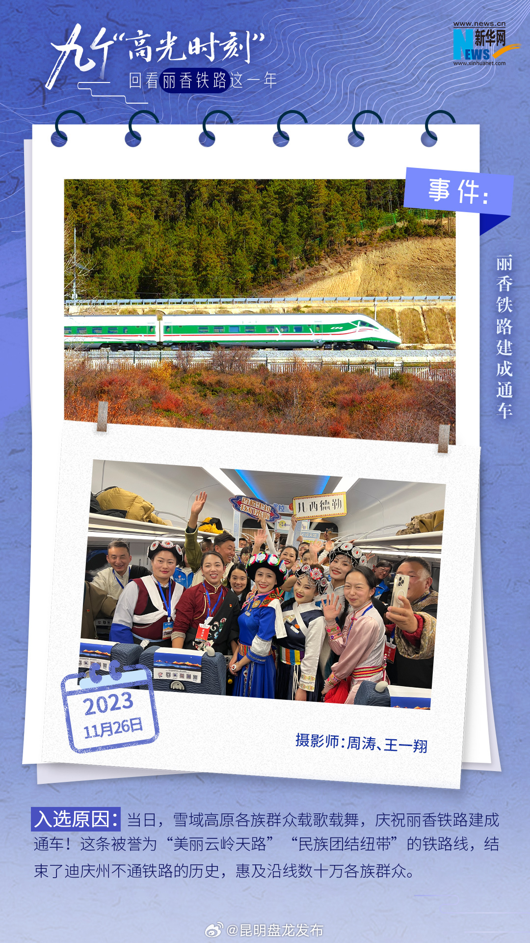创意海报｜九个“高光时刻” 回看丽香铁路这一年