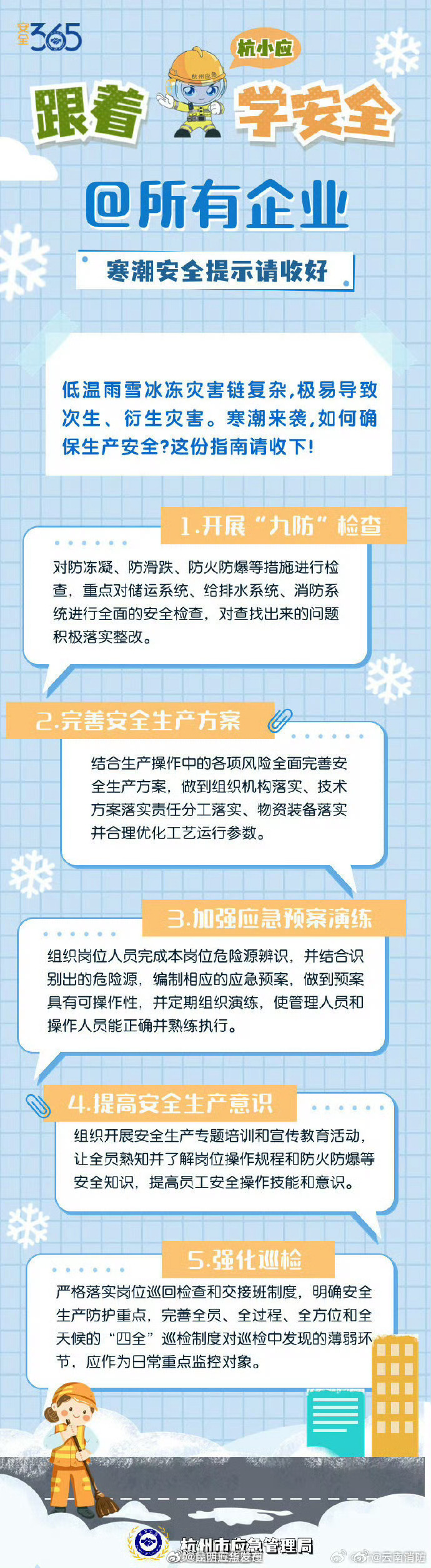 寒潮安全提示请收好