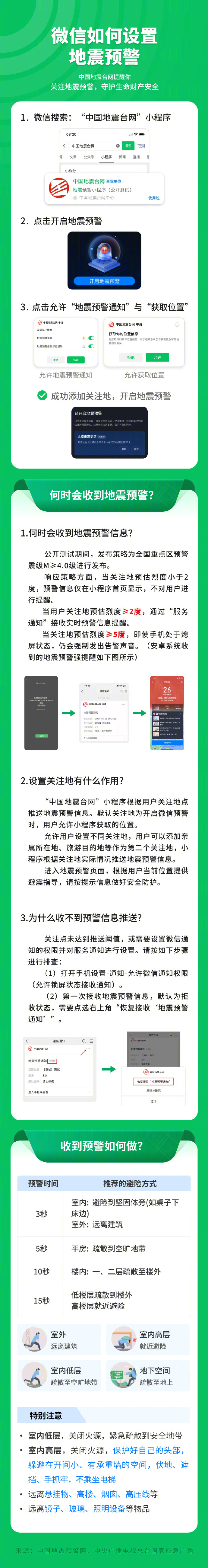 扩散周知！3步教你设置地震预警