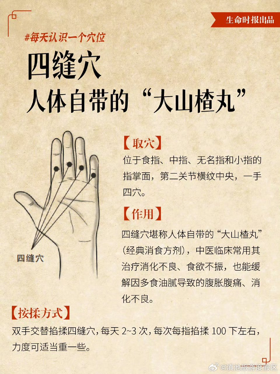 需要消食揉按这个穴位 