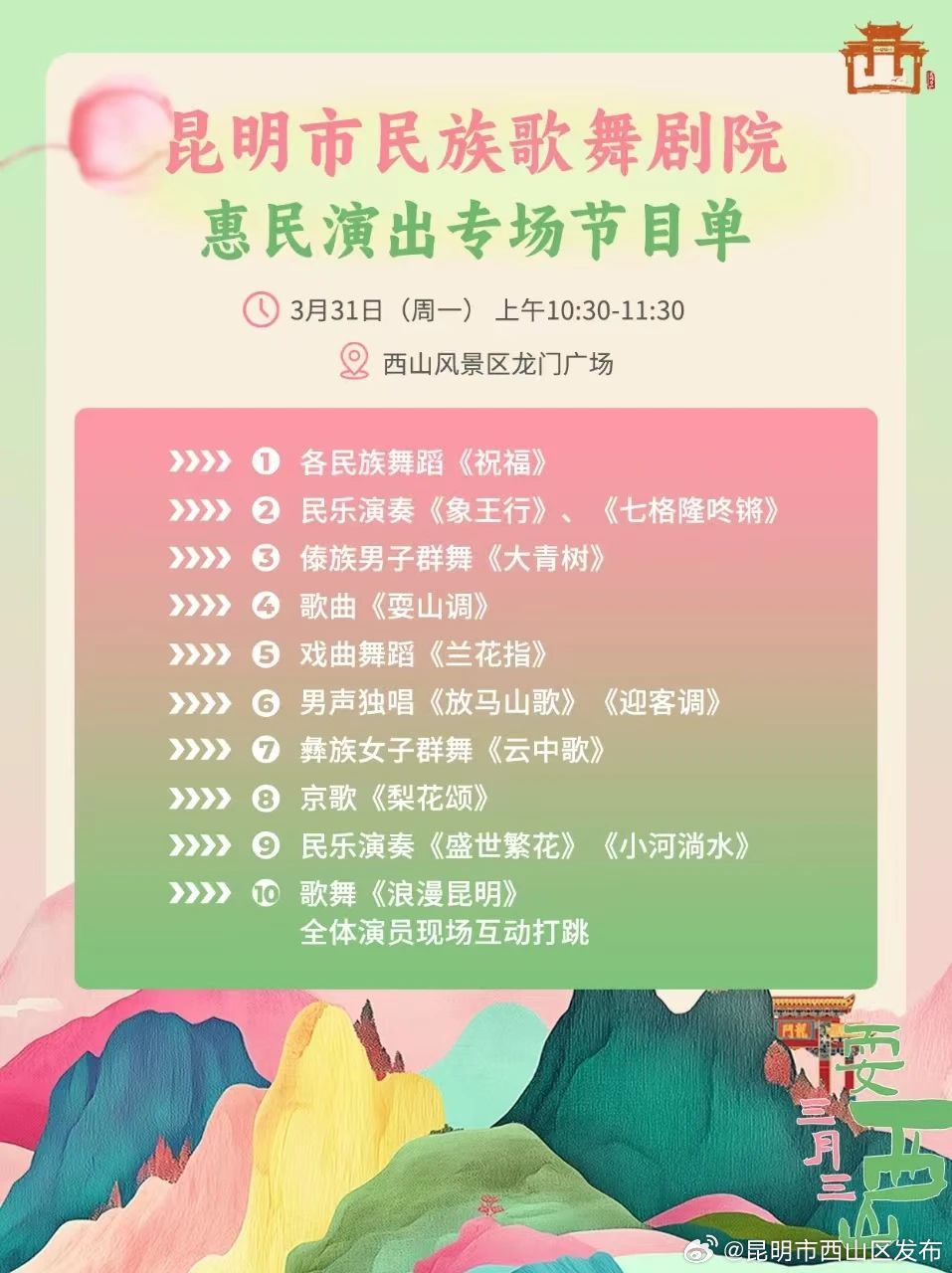 昆明市西山区发布