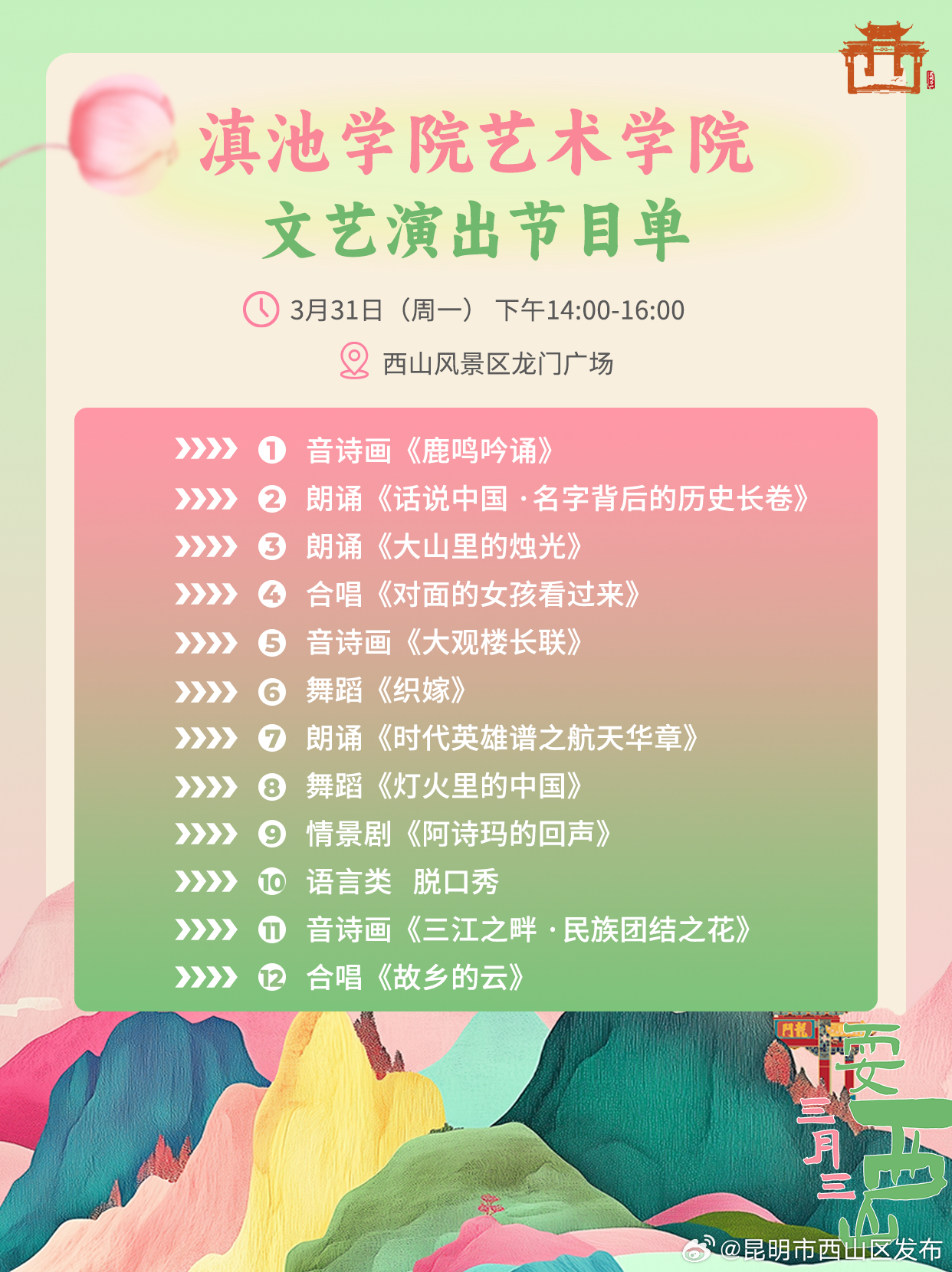 昆明市西山区发布