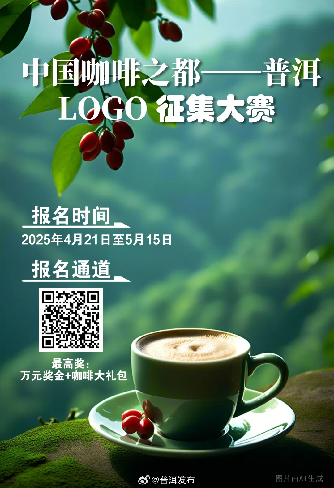 “中国咖啡之都——普洱”LOGO征集大赛启幕 诚邀全球共绘普洱咖啡专属名片