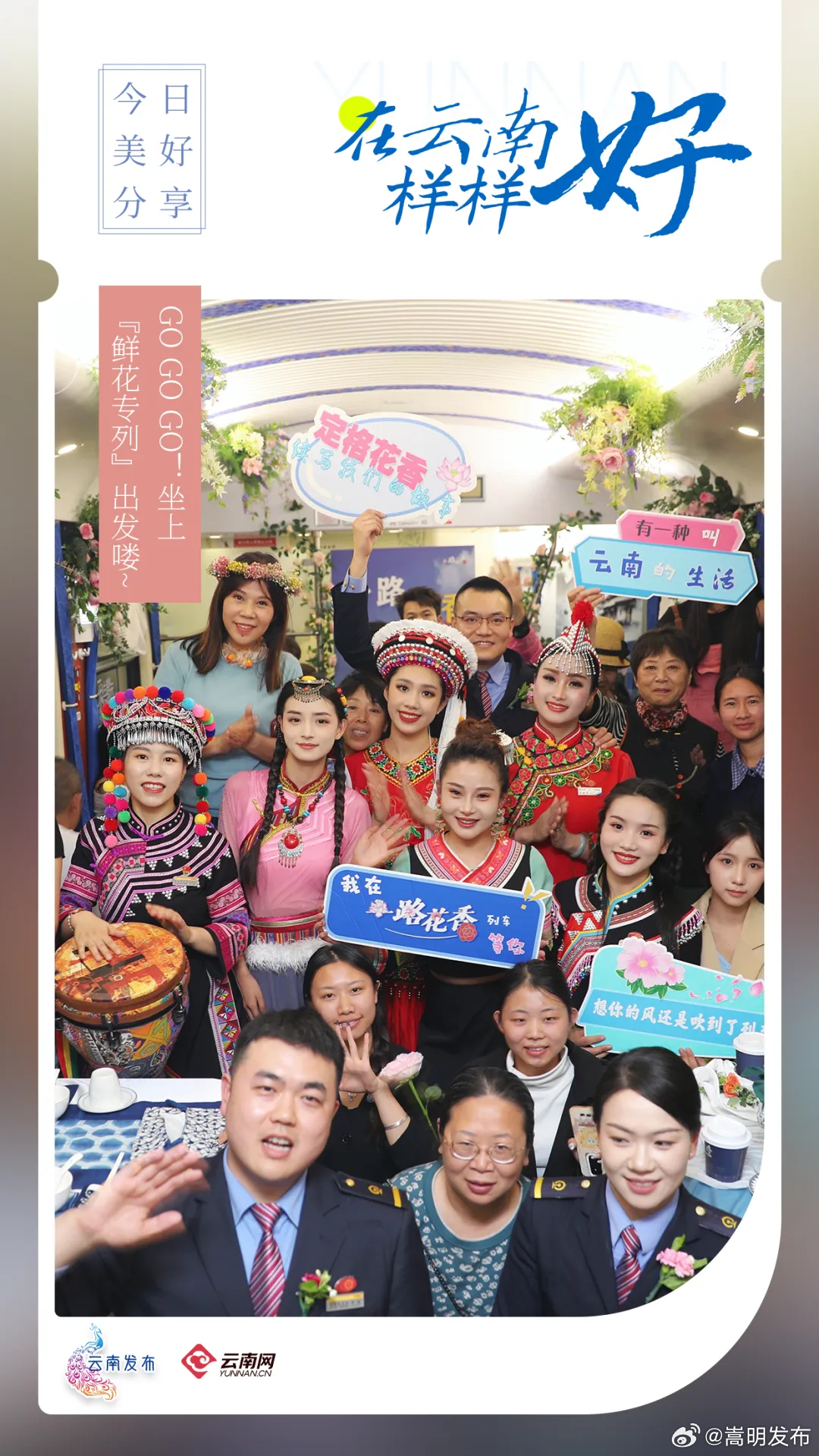 go go go！坐上“鲜花专列”出发喽~丨在云南样样好